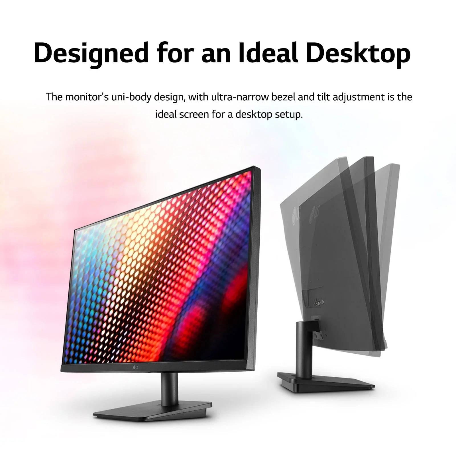 LG 27 FHD IPS 3-Side Borderless Monitor with Anti-Glare & AMD FreeSync - 27MP40W-B H244