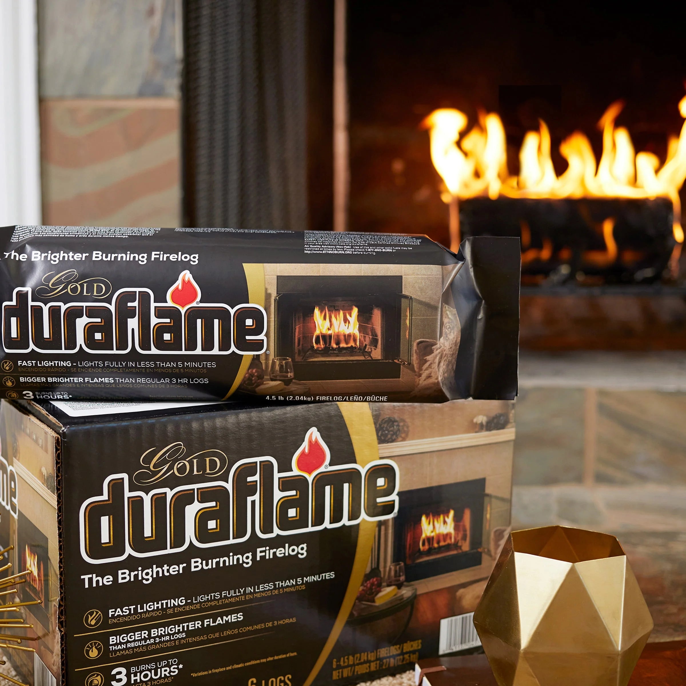 Duraflame Gold Ultra Premium Firelogs 4.5 lb, 6-Pack D540