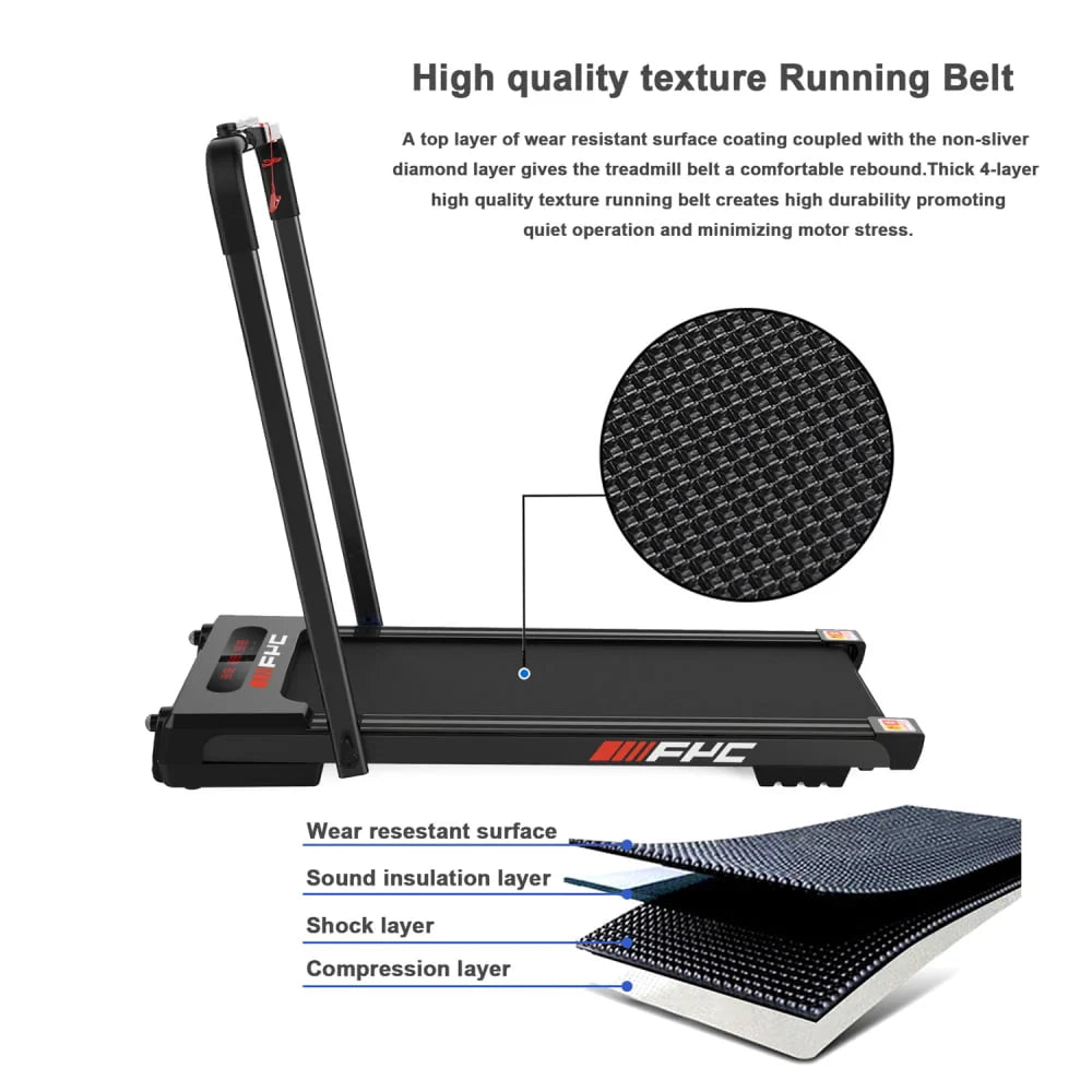 Folding Treadmill with Incline 2.5HP for Home, Bluetooth & Heart Rate Sensor U3414