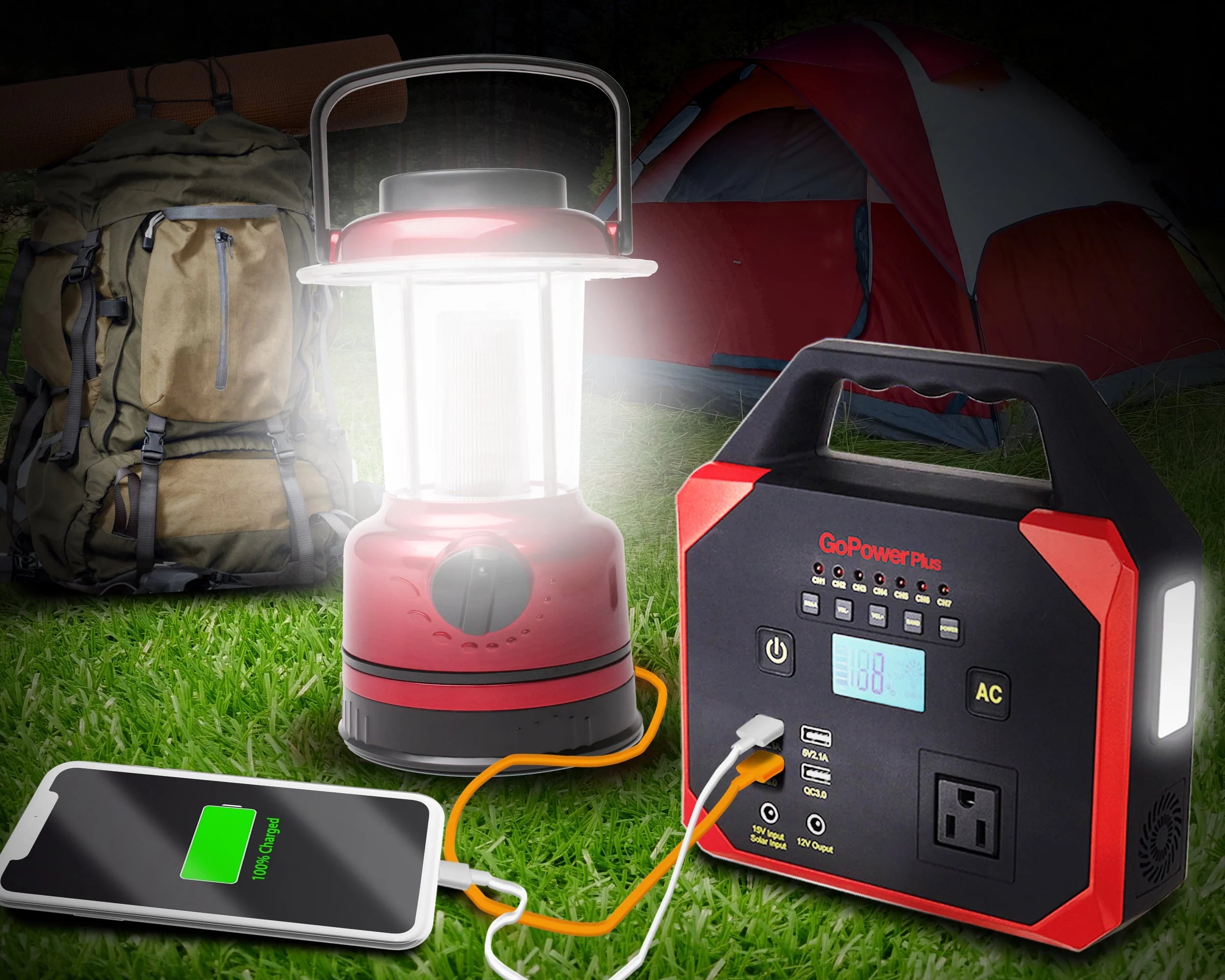 GoPower Plus 45000 mAh Emergency Power Station with AC and USB Ports U774