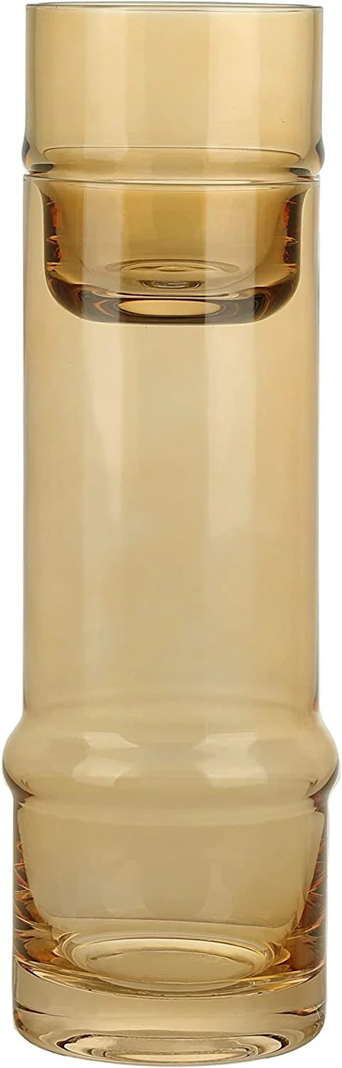 Elle Decor Bedside Water Carafe with Tumbler, Amber X39253