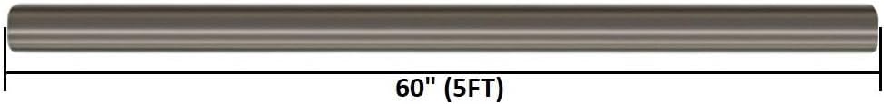 Stainless Steel Straight Exhaust Pipe 2.5" OD 5' Long, Pack of 2 J8414