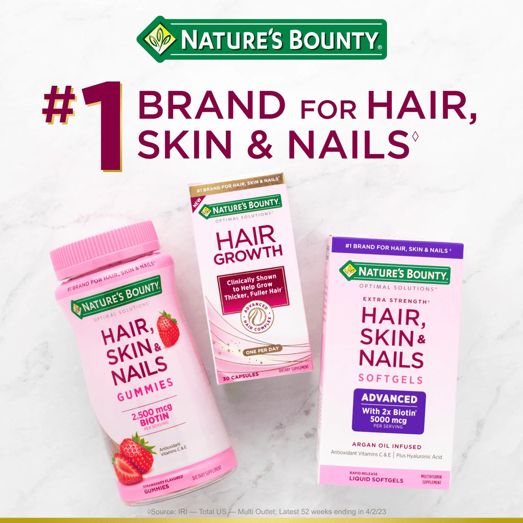 Nature's Bounty Advanced Hair Skin & Nail Biotin Softgels, 150 Count E9676
