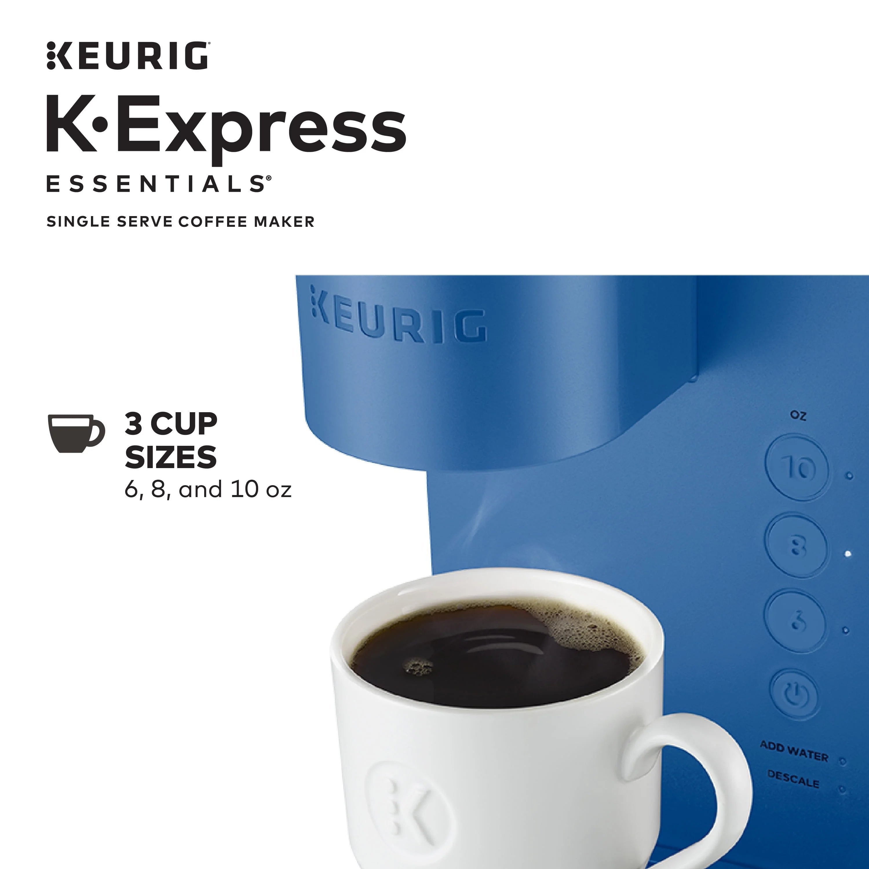 Keurig K-Express Essentials Single Serve K-Cup Pod Coffee Maker, Black L838940