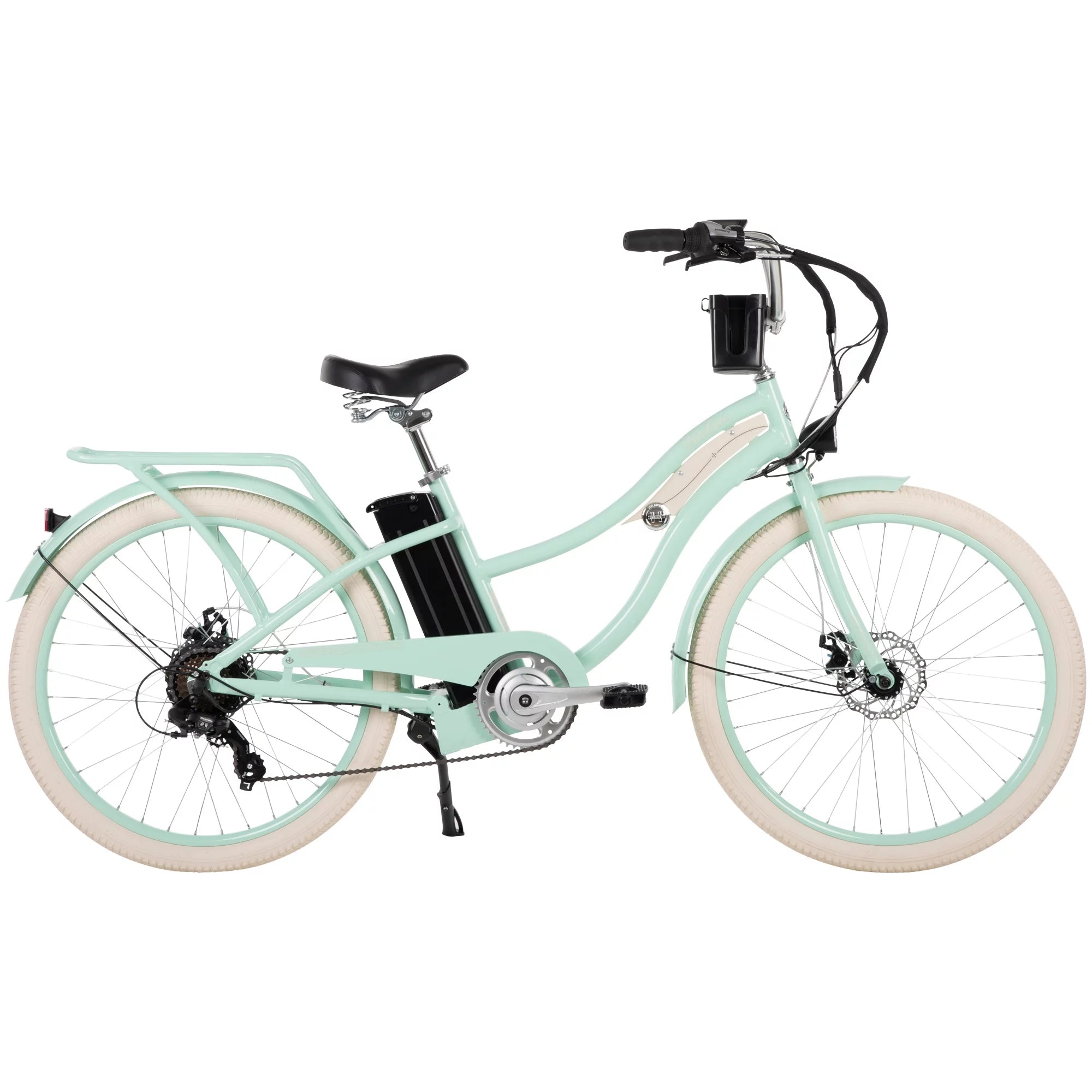 Huffy Nel Lusso 26-in 7-Spd Electric Cruiser Bike, Mint Green T5257