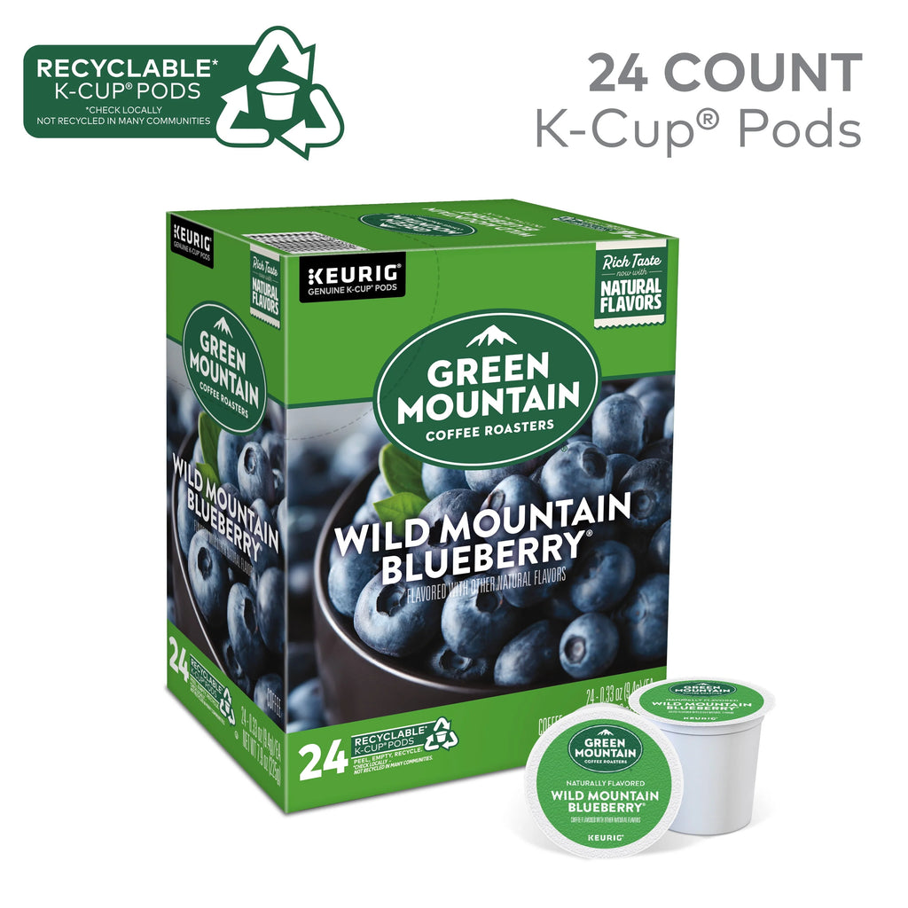 Green Mountain Coffee Roasters Wild Mountain Blueberry Light Roast K-Cup Pods, 24 Count N809599