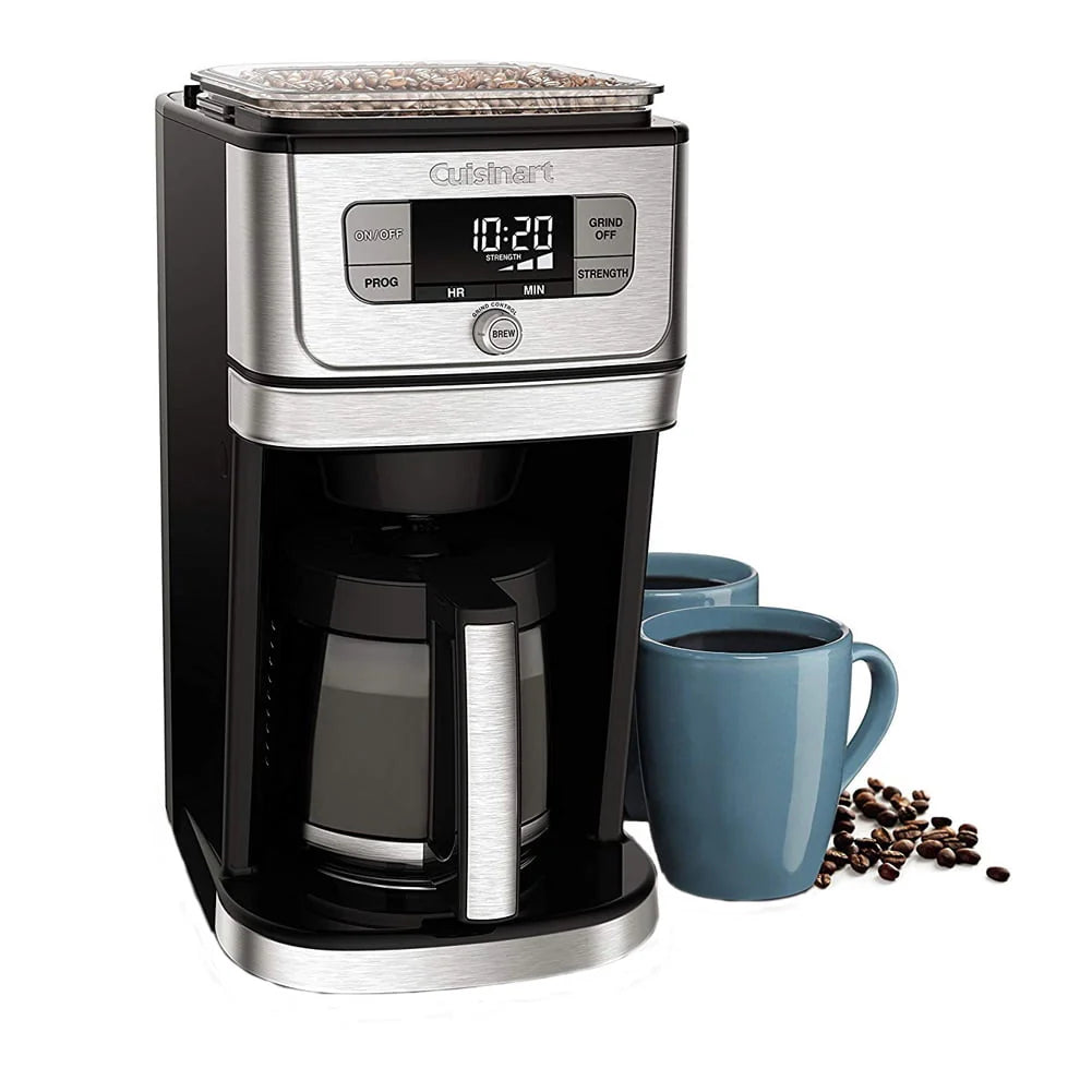 Cuisinart Grind & Brew 10 Cup Burr Coffeemaker, Silver C1314
