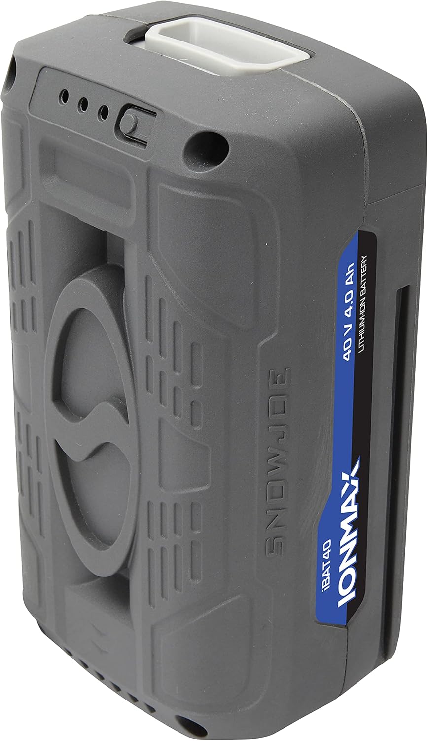 Snow Joe IBAT40-RM EcoSharp 40V 4.0Ah Lithium-Ion Battery, Gray (Refurbished) J5451