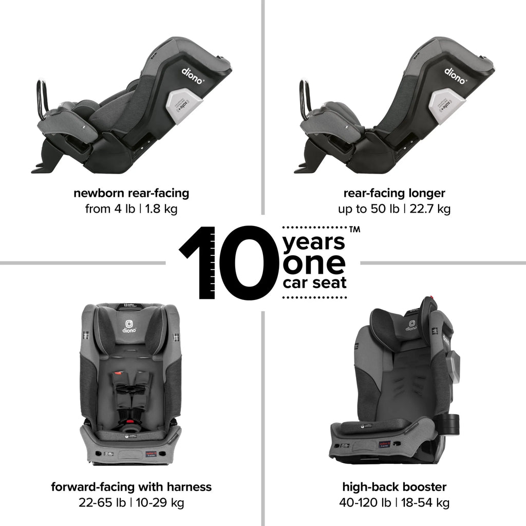 Diono Radian 3QXT SafePlus All-in-One Convertible Car Seat, Red B871