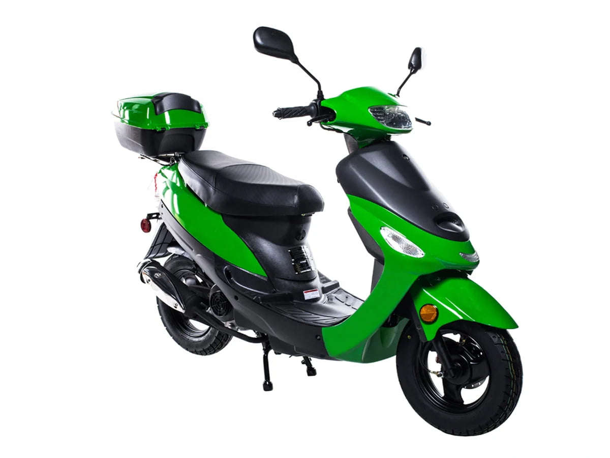 HHH 49cc Gas Automatic Scooter Moped MP50-02 with Trunk Sporty Pink C526989