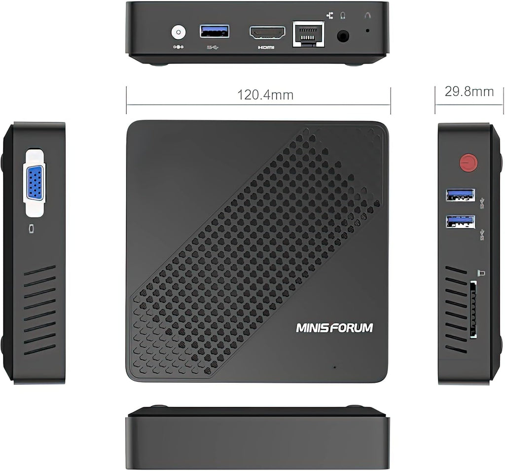 MINISFORUM N40 Fanless Mini PC 4GB RAM 64GB eMMC Celeron N4020 A15391
