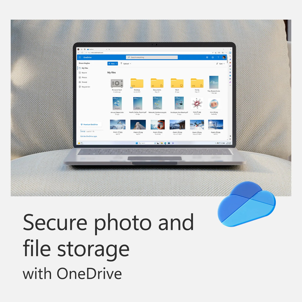 Microsoft 365 Personal 12-Month Subscription, 1 Person, PC/Mac Download S340