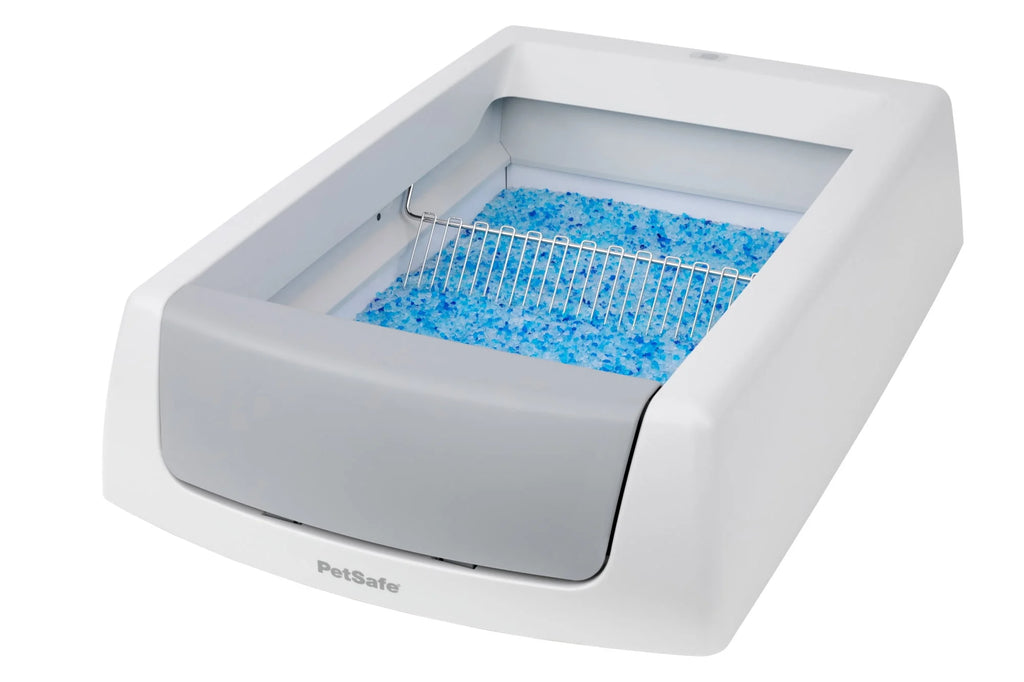 PetSafe ScoopFree Crystal Classic Self-Cleaning Cat Litter Box, Gray W9015