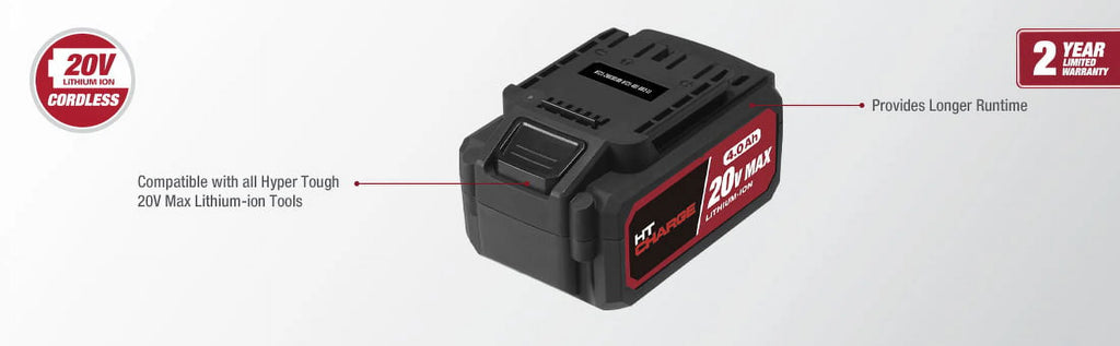 Hyper Tough 20V Max 4.0Ah Lithium-Ion Battery Pack J5050