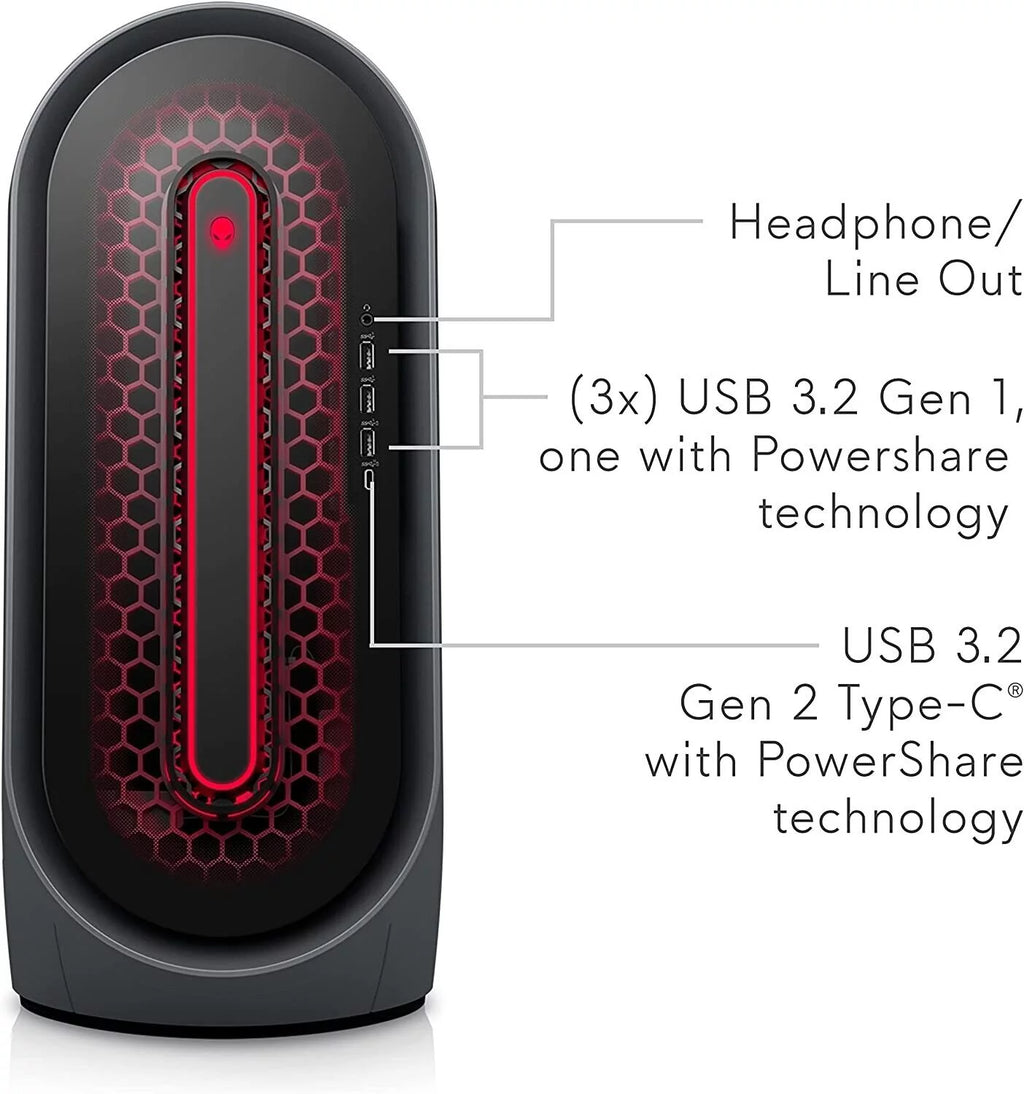Alienware Aurora R14 Liquid Cooled Gaming Desktop, AMD Ryzen 9, RTX 3080, 32GB RAM, 1TB SSD, Black N6811