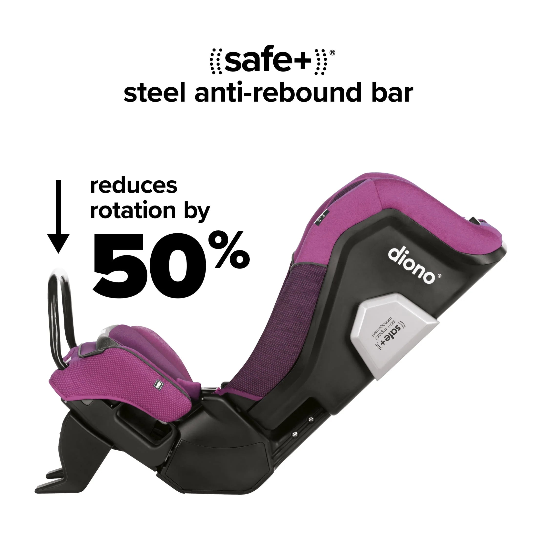 Diono Radian 3QXT SafePlus All-in-One Convertible Car Seat, Red B871