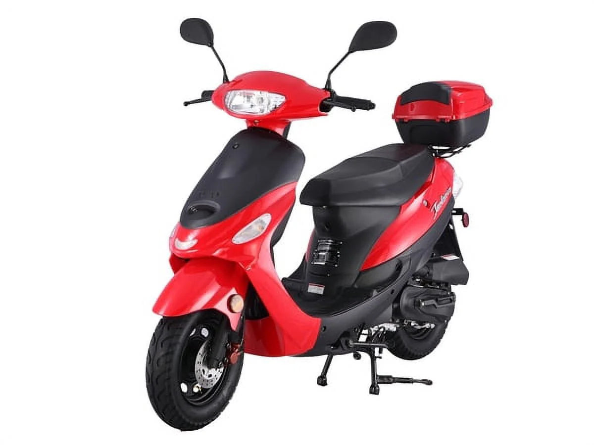 HHH 49cc Gas Automatic Scooter Moped MP50-02 with Trunk Sporty Pink C526989