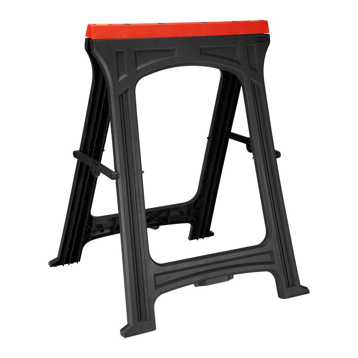 CENTRAL MACHINERY 31 in. PVC Folding Sawhorse, 350 lb. Capacity