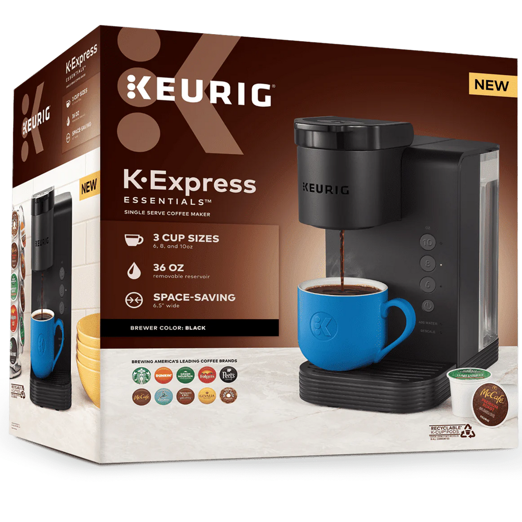 Keurig K-Express Essentials Single Serve K-Cup Pod Coffee Maker, Black L838940