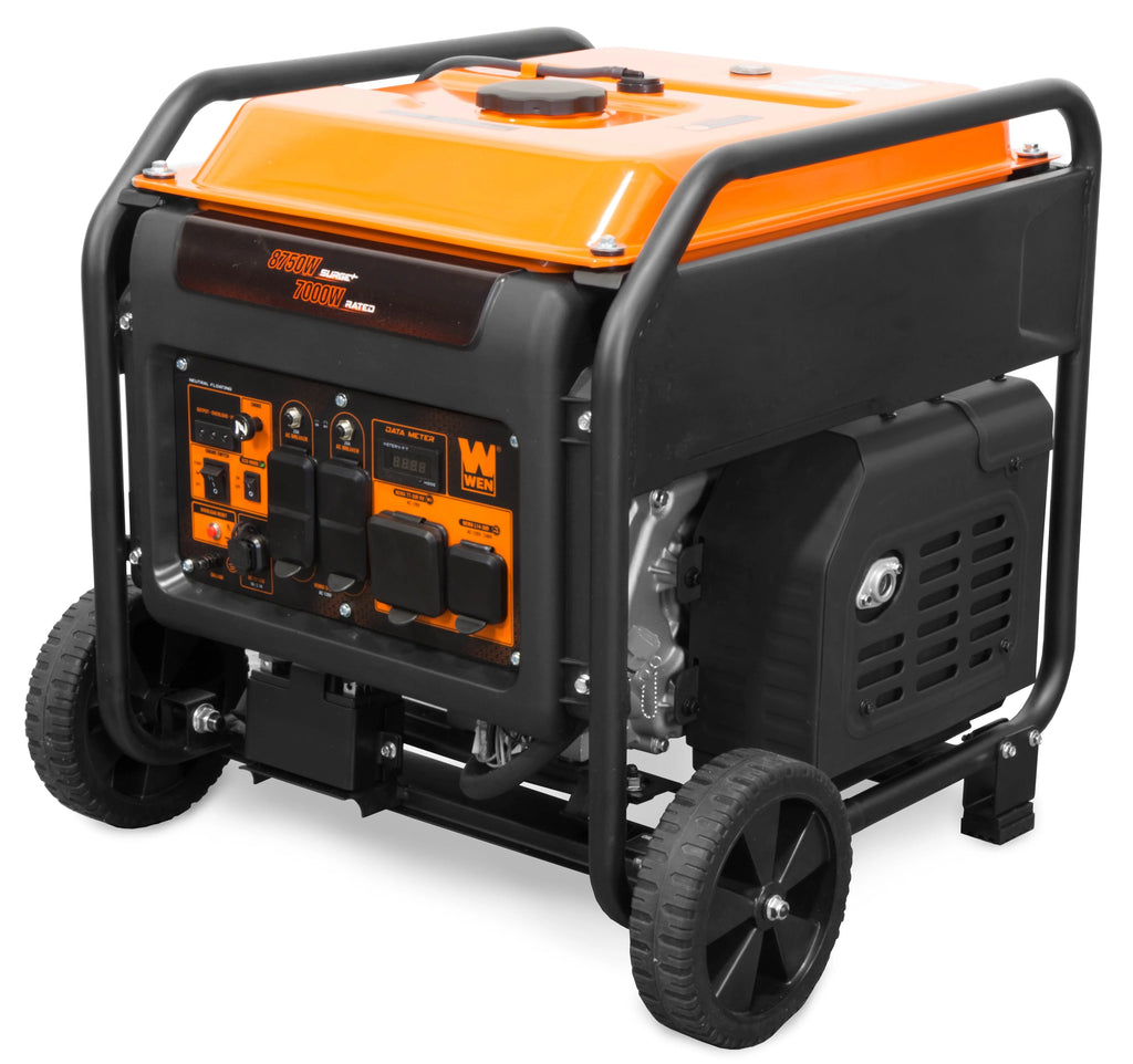 WEN 8750-Watt Electric Start Open Frame Inverter Generator, 120V/240V, CARB Compliant N7971
