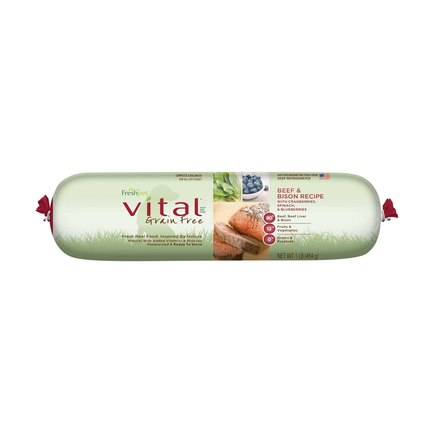 Freshpet Vital Grain-Free Beef & Bison Fresh Dog Food