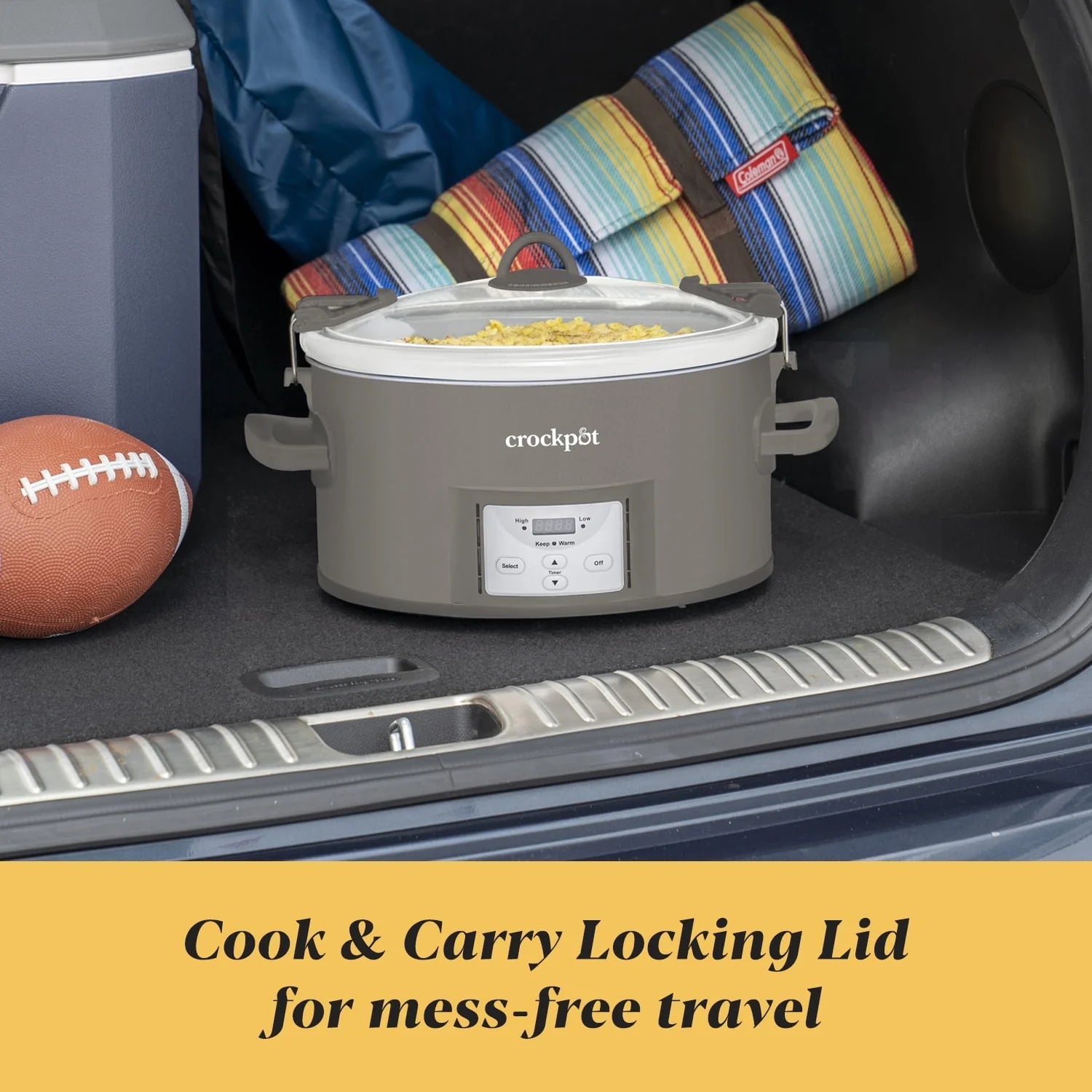 Crock-Pot 7-Quart Programmable Slow Cooker, Grey V873