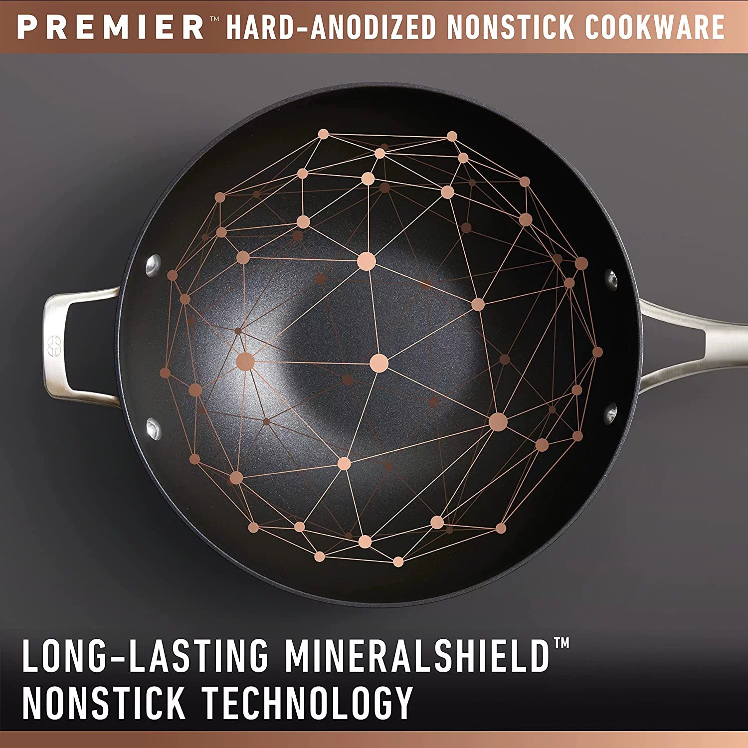 Calphalon Premier Hard-Anodized Nonstick 13-Inch Deep Skillet with Lid J976