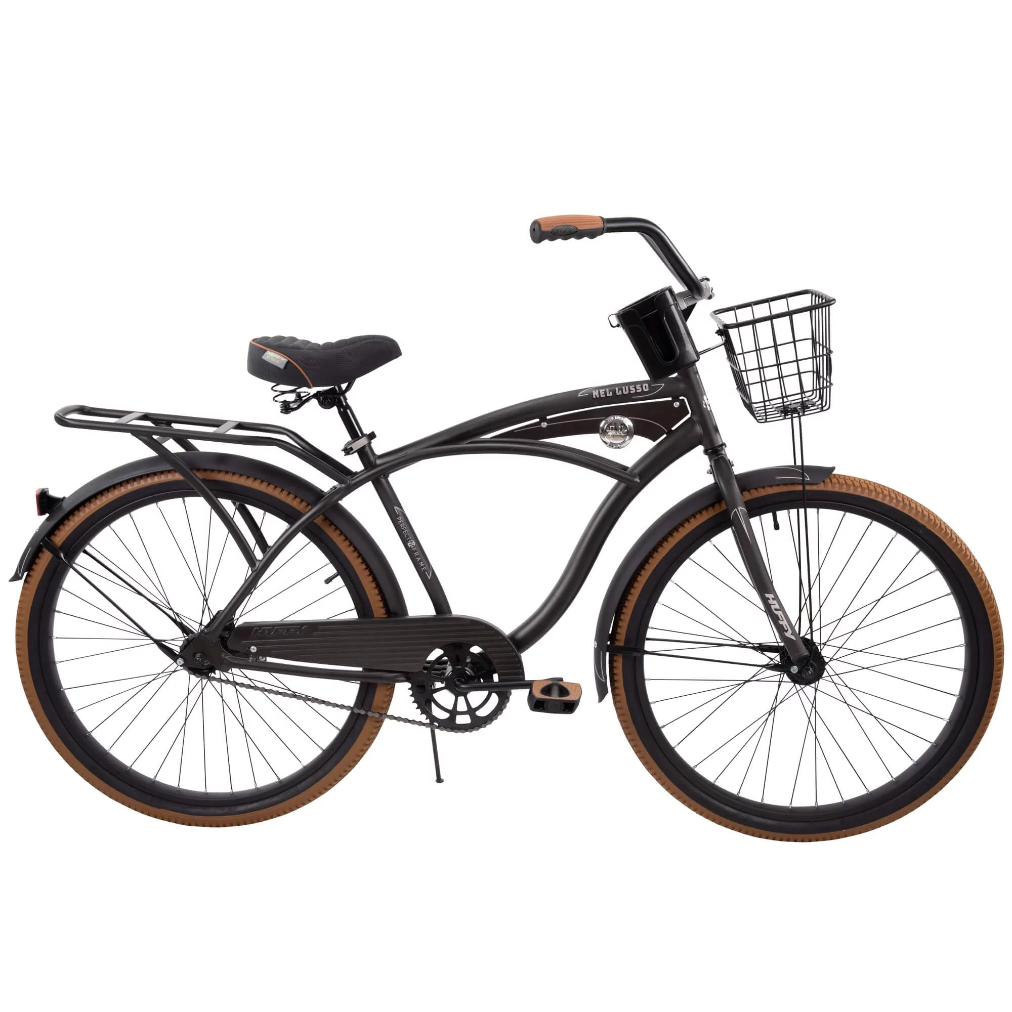 Huffy 26" Nel Lusso Men's Single-Speed Cruiser Bike, Charcoal H115248