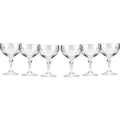 Crystal CR6701, 8 Oz Crystal Champagne/Cocktail Coupe Glasses, Old-Fashioned Hand Made Coupes, Unique Vintage Stemware Set Of 6