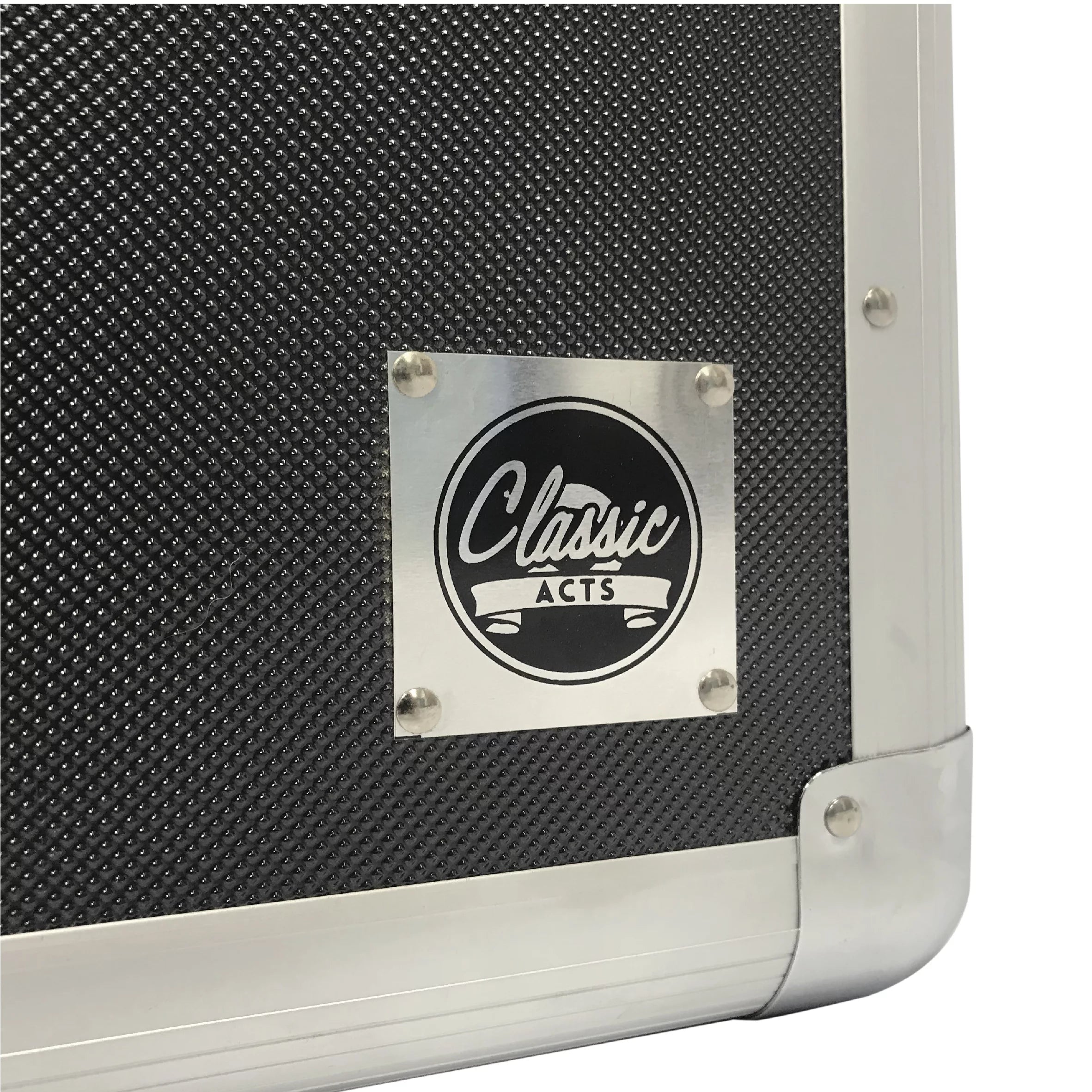 Classic Acts Vinyl Record Album Storage Case – Aluminum LP Crate, Holds 150 Records H60020