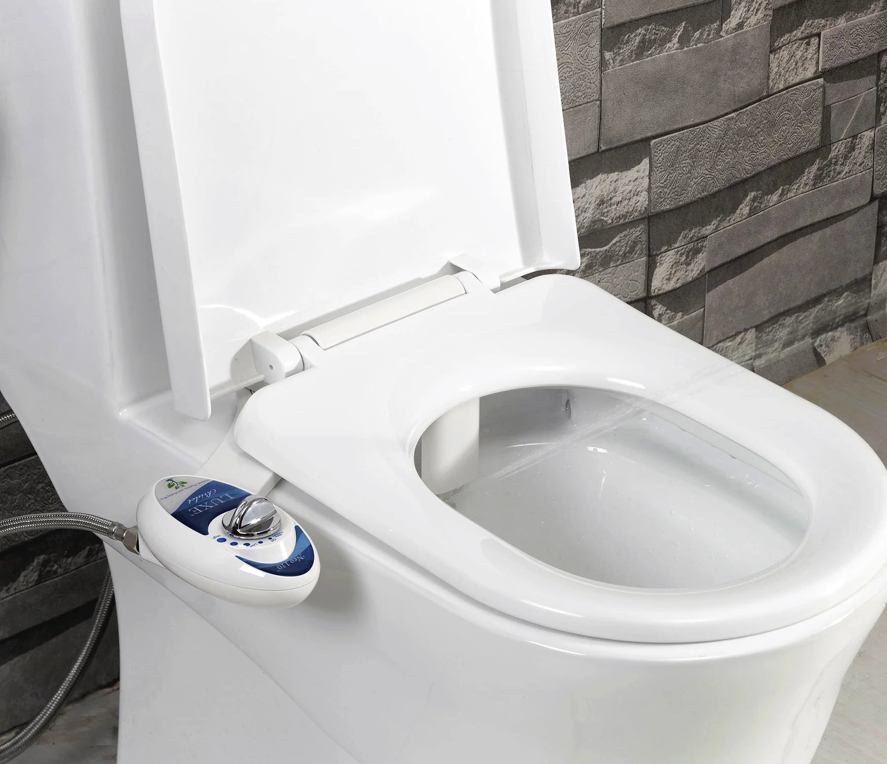 LUXE Bidet NEO 110 Non-Electric Bidet Attachment, Adjustable Water Pressure, Rear Wash F17793