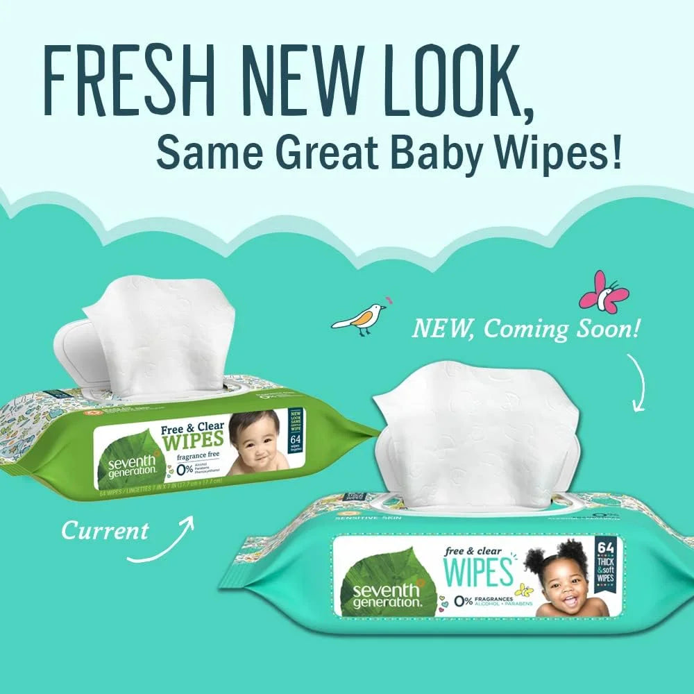 Seventh Generation Baby Wipes Sensitive Protection, 768 Count K273240