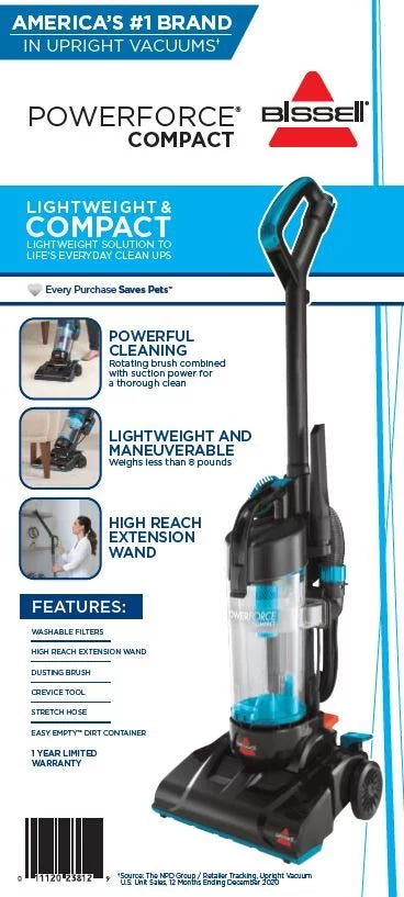 BISSELL Power Force Compact Bagless Vacuum 2112 Y4095