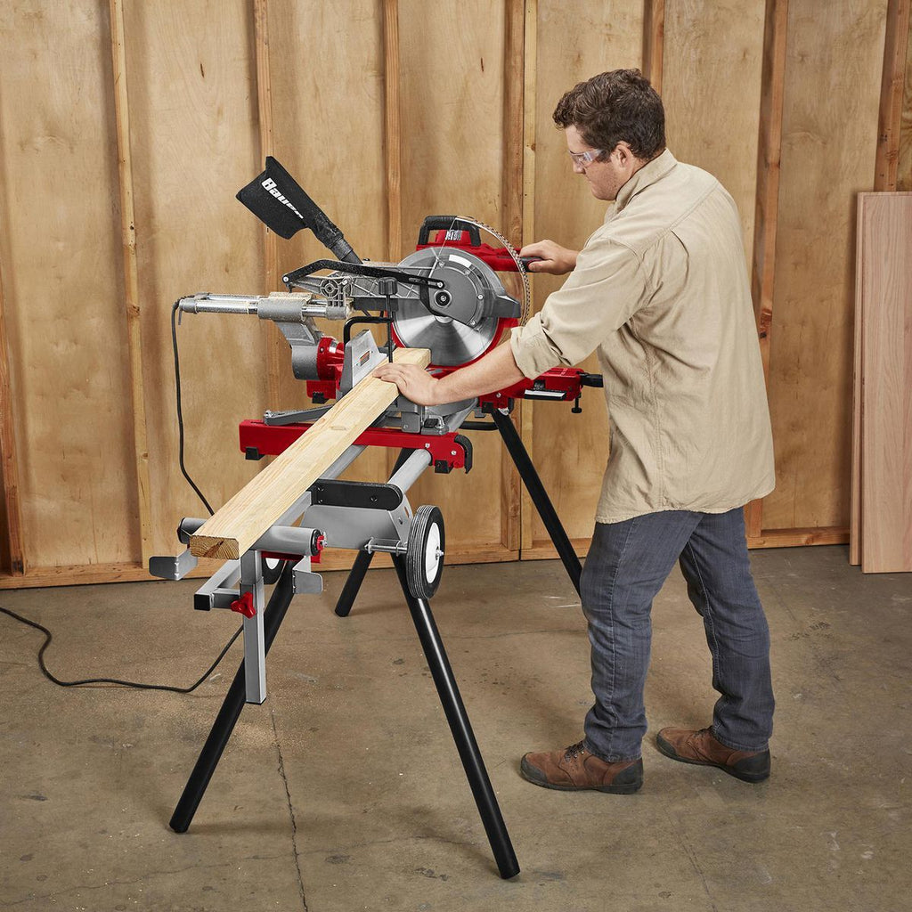 BAUER 400 lb. Mobile Folding Miter Saw Stand L974