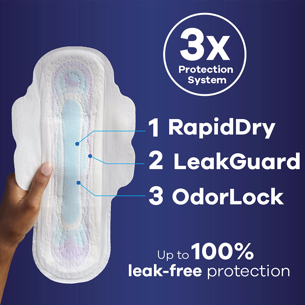 Always Ultra Thin Overnight Pads with Wings Size 4, 36 Count L6469