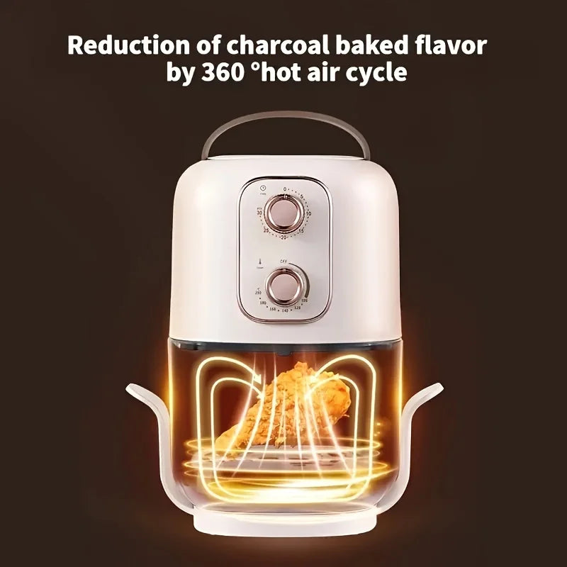 Air Fryer 2.4QT 7-in-1 Visual Electric Fryer 680W C43175