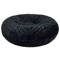 Bessie and Barnie Signature Serenity Black Luxury Extra Plush Faux Fur Bagel Pet/ Dog Bed, Size: Xs - 24 inch