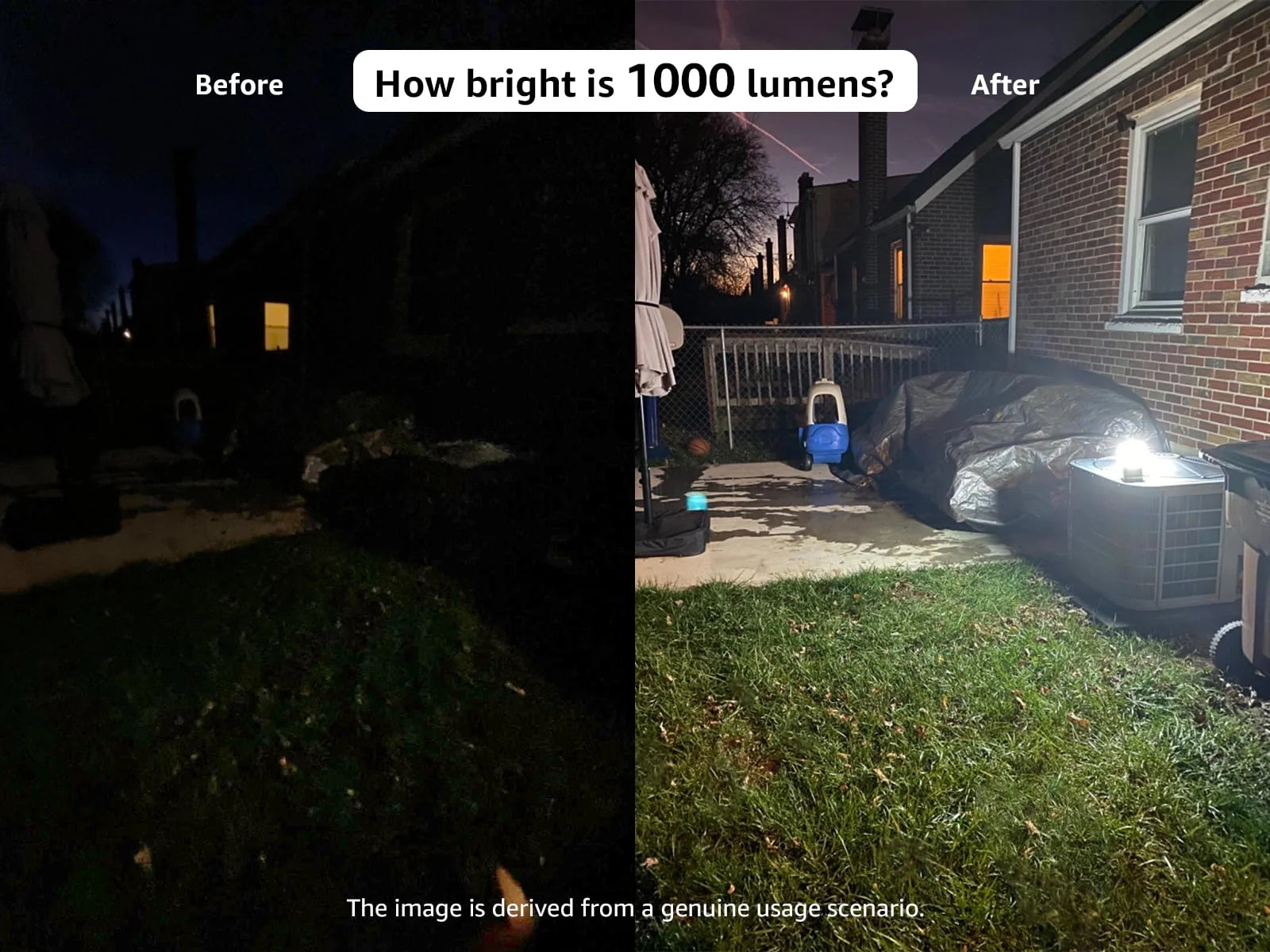 Lepro LED Camping Lantern Rechargeable 1000LM for Emergency Power Outage L80024