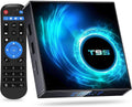 2021 Android 10.0 TV Box T95 4GB RAM 128GB ROM Allwinner H616 Quad-core ARM cortex-A53 CPU, Smart Box Supports 3D 4K 6K UHD H.265, with 2.4G/5G Dual-Band WiFi Bluetooth 100M Ethernet Pack of 2