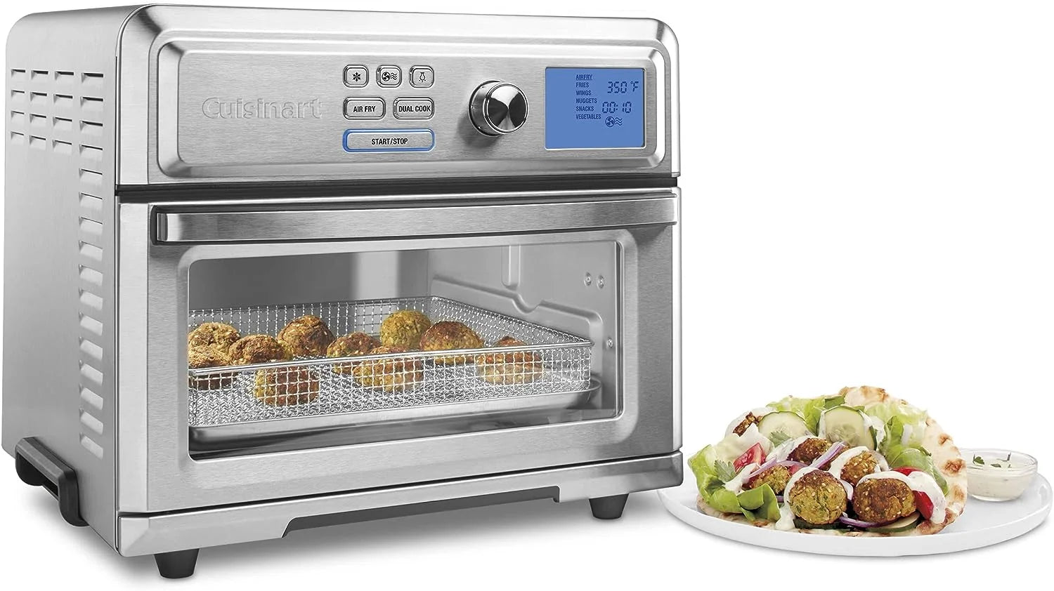 Cuisinart Air Fryer Toaster Oven 1800 Watt Stainless Steel TOA-65 G367632