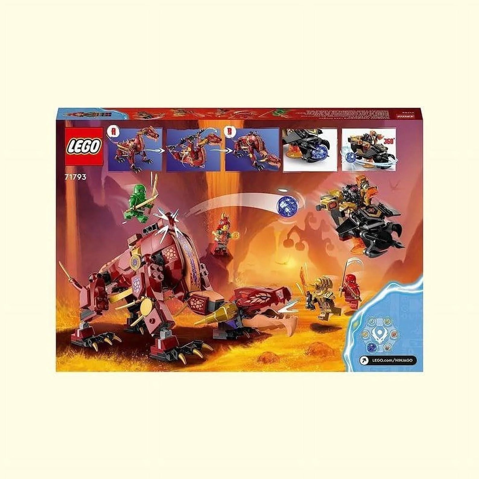 LEGO Ninjago Heatwave Transforming Lava Dragon 71793 W143133