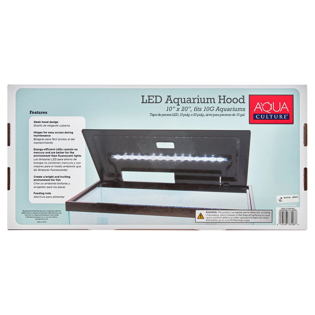 Aqua Culture LED 10 Gallon Fish Tank Hood W238318