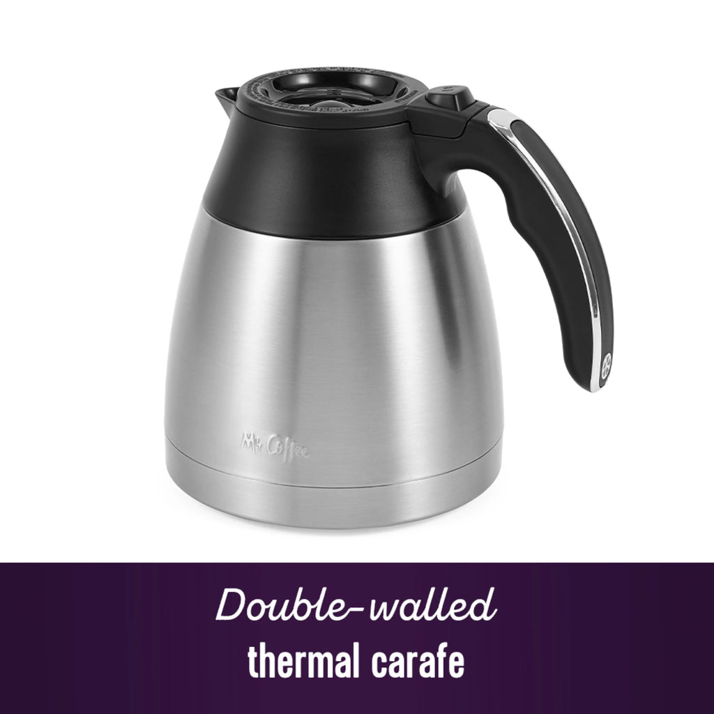 Mr. Coffee 10 Cup Programmable Coffee Maker, Stainless Steel H86880