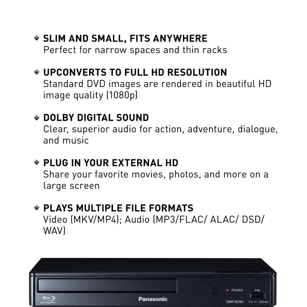 Panasonic Blu Ray DVD Player DMP-BD90P-K N969739