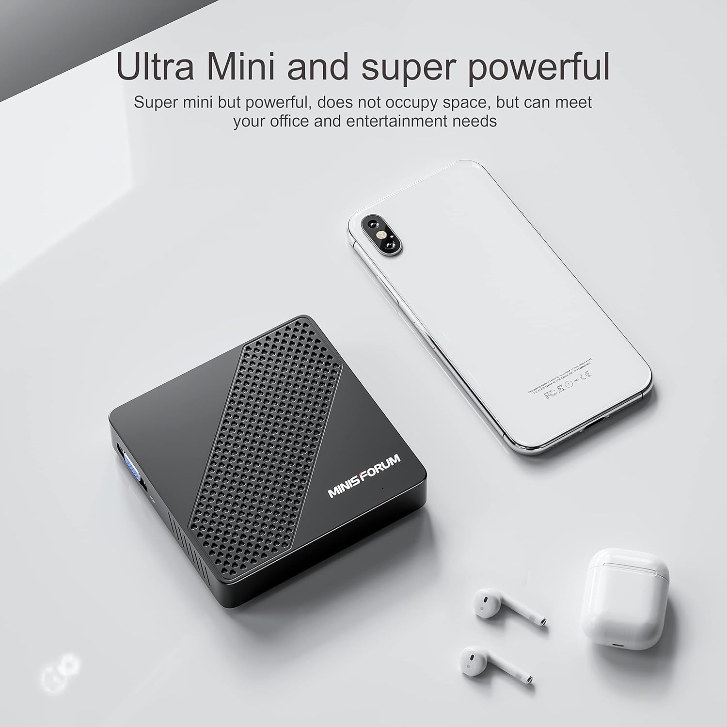 MINISFORUM N40 Fanless Mini PC 4GB RAM 64GB eMMC Celeron N4020 A15391