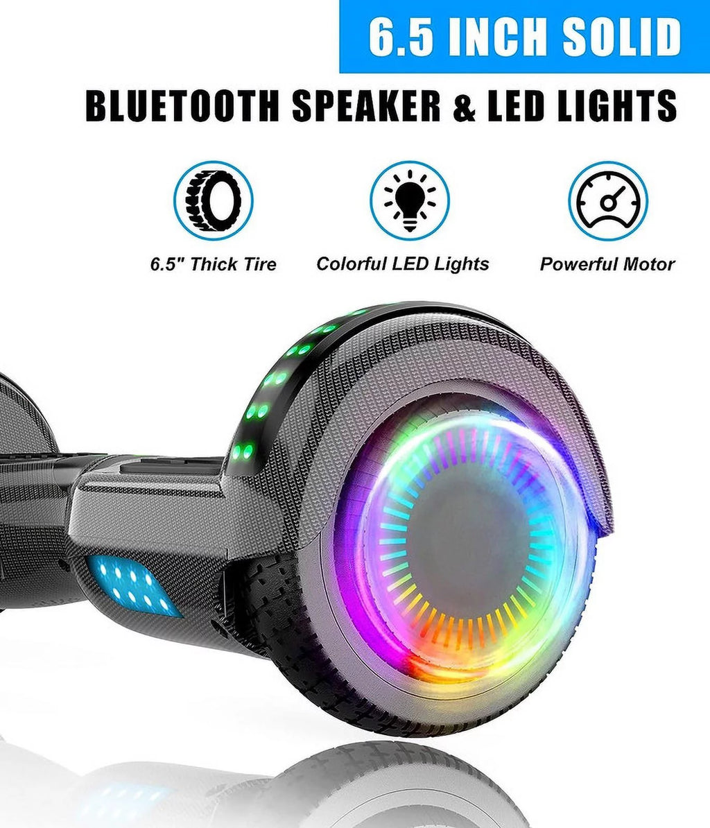 LIEAGLE Hoverboard with Seat Attachment, 6.5 inch Self Balancing Scooter S62540