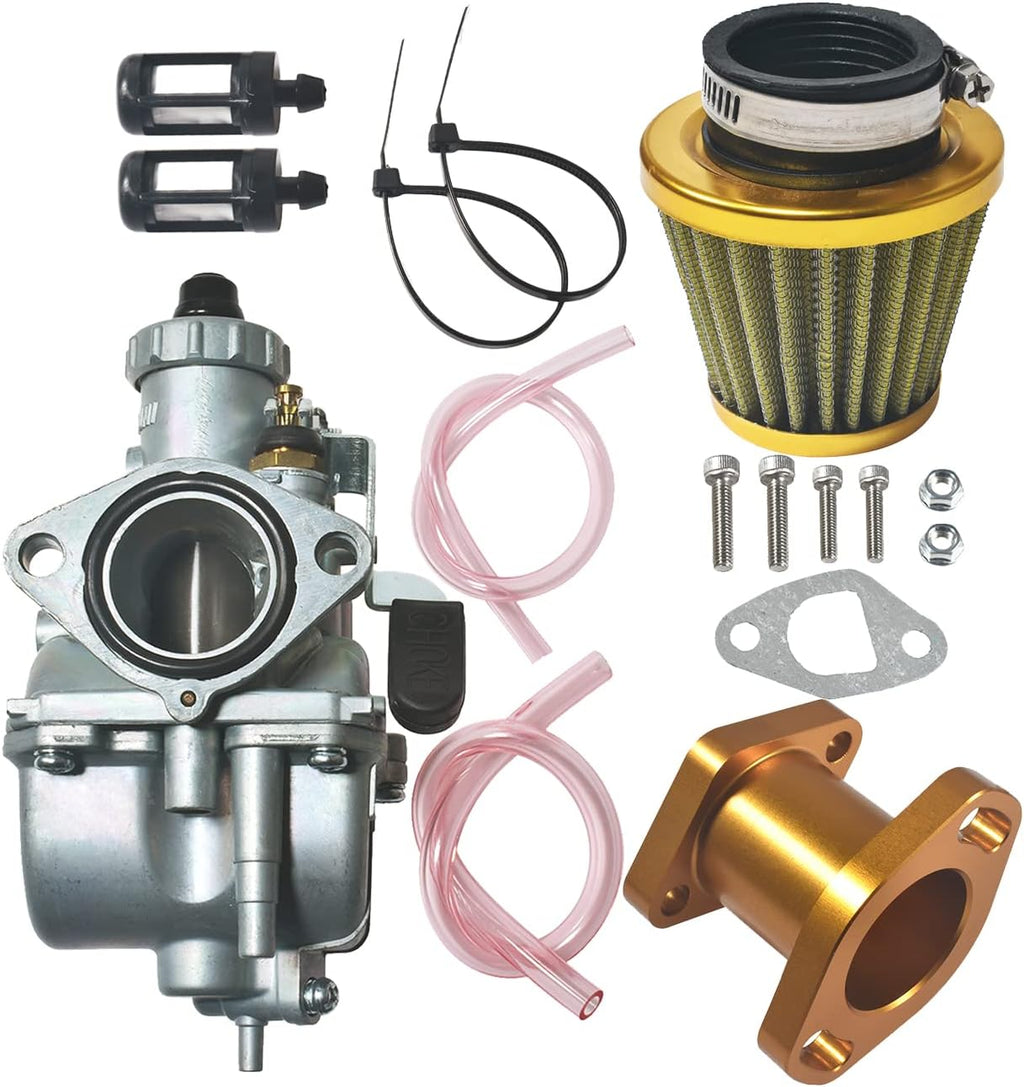 VM22 26mm Carburetor for Predator 212cc GX200 Engine with Intake Manifold Air Filter, 2 Pack E295