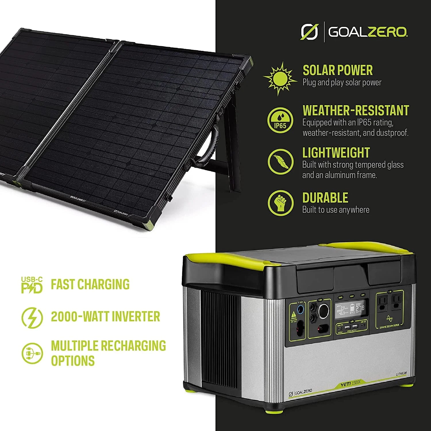 Goal Zero Yeti 1500X Portable Power Station 1516Wh Lithium Generator U645