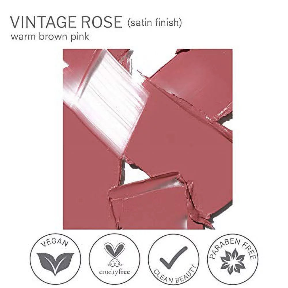 True + Luscious Super Moisture Lipstick - Vegan, Cruelty Free, Shade Vintage Rose F20176