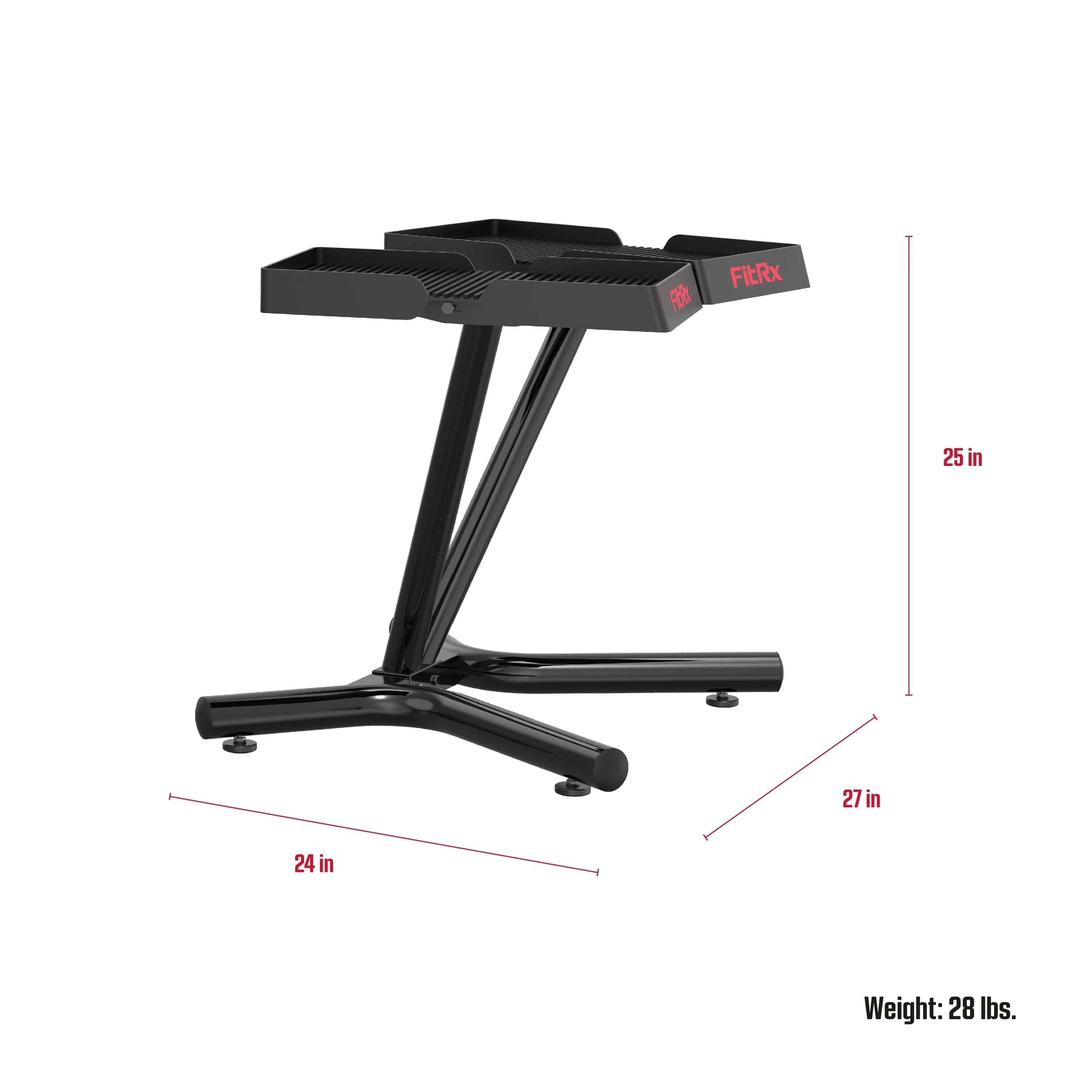 FitRx SmartRack Dumbbell Stand for Dumbbells and Kettlebells, Home Gym V5578